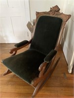 NICE ANTIQUE EAST LAKE VICTORIAN ROCKER