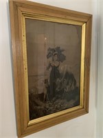 VICTORIAN FRAMED LITHOGRAPH PRINT