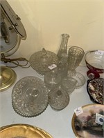 12 piece lot of clear glass incl wexford