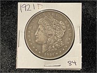 1921 D MORGAN SILVER DOLLAR