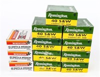 Ammo 285 RDS. Winchester & Remington 40 S&W JHP