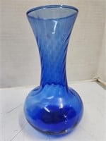 Indiana  Blue Glass Vase