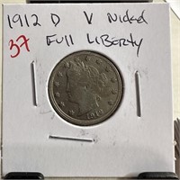 1912-D FULL LIBERTY V NICKEL