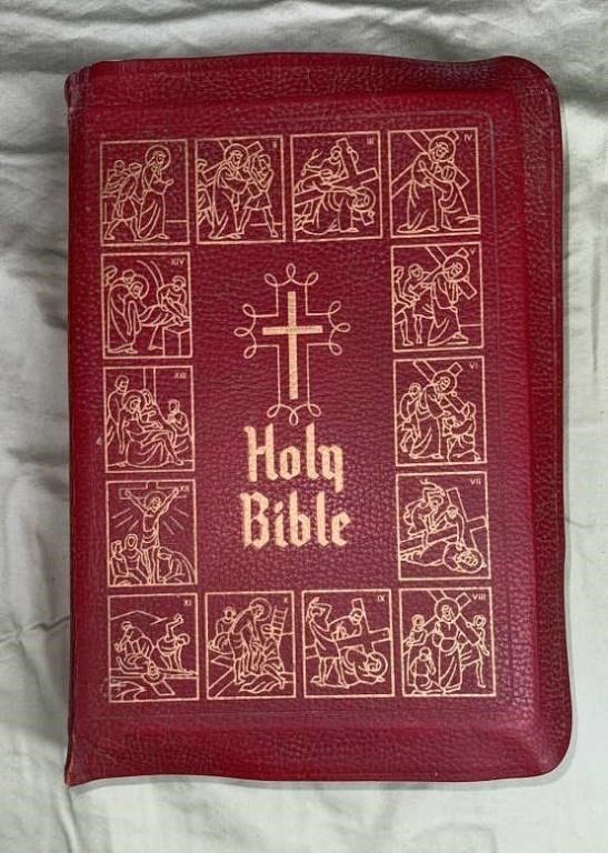 Holy Bible Catholic Home Addition copyright 1950