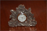 Kirk Stieff pewter desk clock