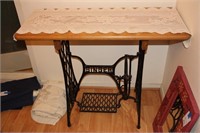 Antique Singer sewing table