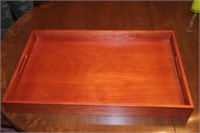 Wooden serving tray