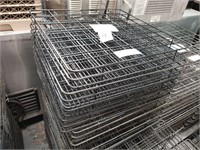 13 Black Steel Glass Dishwasher Racks 500 x 500mm