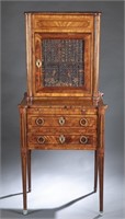 Maple Work Table w Cabinet,  19th century.