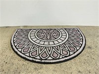 Half circle rubber door mat mug