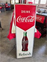 "Drink Coca-Cola Refresh" Tin Sign,