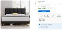 N6589 Bed Frame with Upholstered Headboard Full