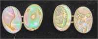 Sterling .925 & Abalone Cufflink Buttons