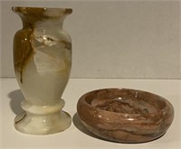 Marble Ashtray (5") & Vase *Bidding 1xqty