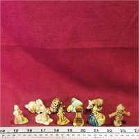 Lot Of 10 Red Rose Tea Figurines (Vintage)