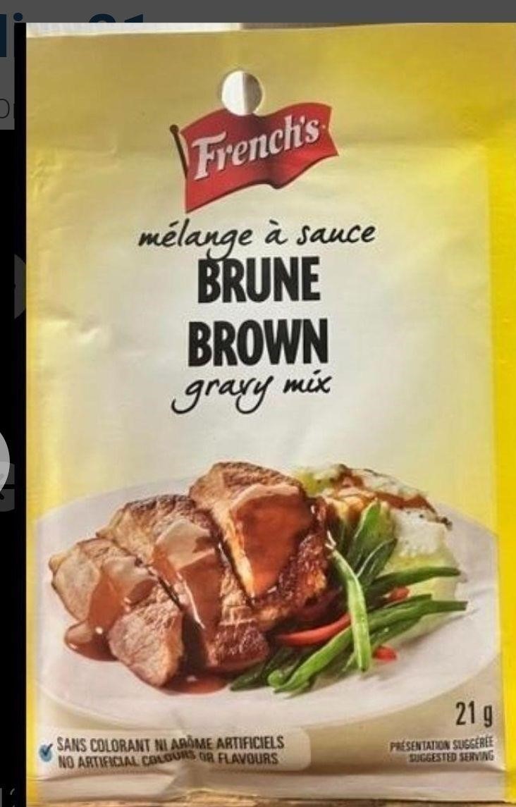 12 packs French's, Brown Gravy Mix, 21g