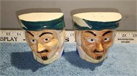 Large vintageToby head salt and pepper shakers