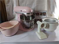 KitchenAid Artisan Tilt-Head Pink + accessories