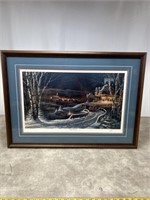 Terry Redlin signed print called Family