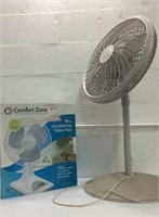 New 16" Table Fan & 10" Lasko Floor Fan K13C