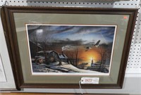 “The Sharing Season” framed Terry Redlin print