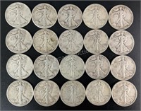 (20) Silver US Half Dollar Coins