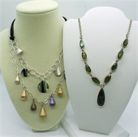 Sterling Green Labradorite & Fashion Necklaces