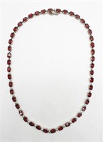 Vintage Garnet Gemstone Necklace