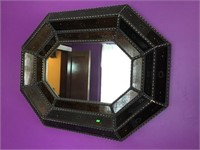 Reverse Painted Panel Frame With Mirror 32x42, &