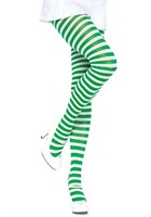 One Size Leg Avenue Womens Nylon Striped Tights,