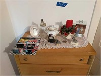 Items On Top Of Dresser As Shown
