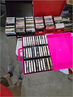 Three cases of cassette tapes
