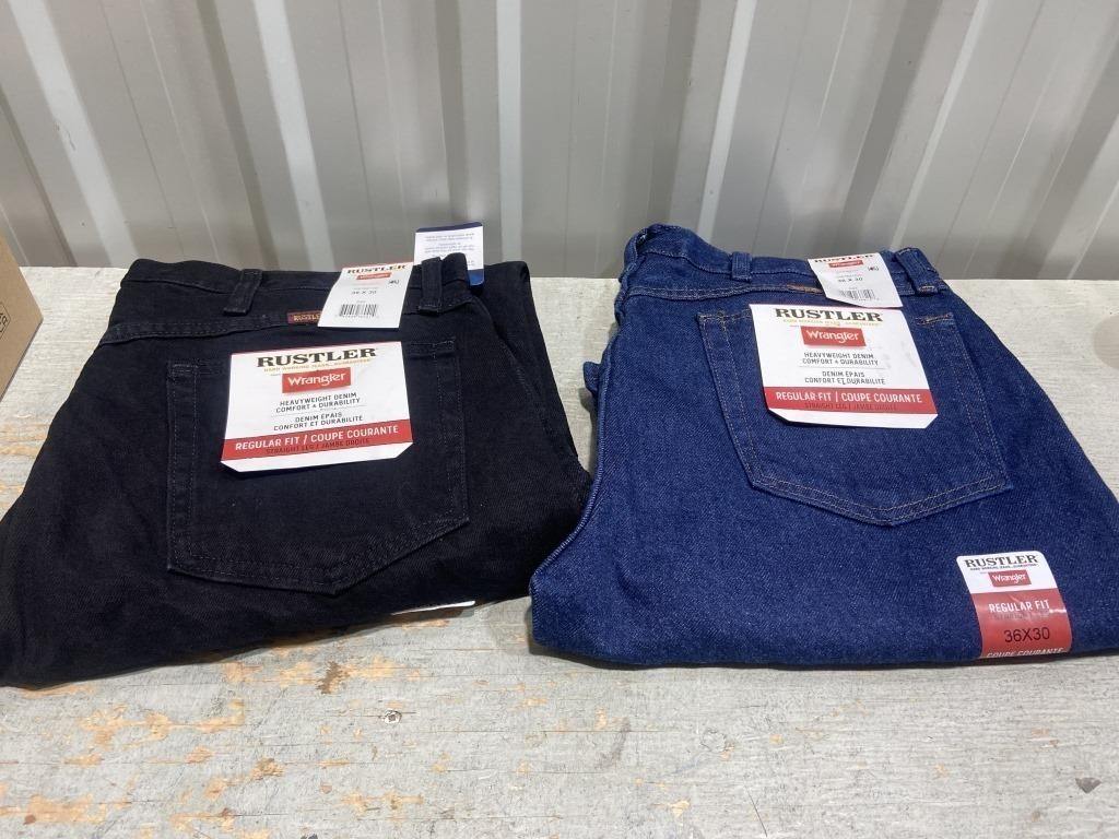 2 - MEns Rustler Jeans Size 36x30