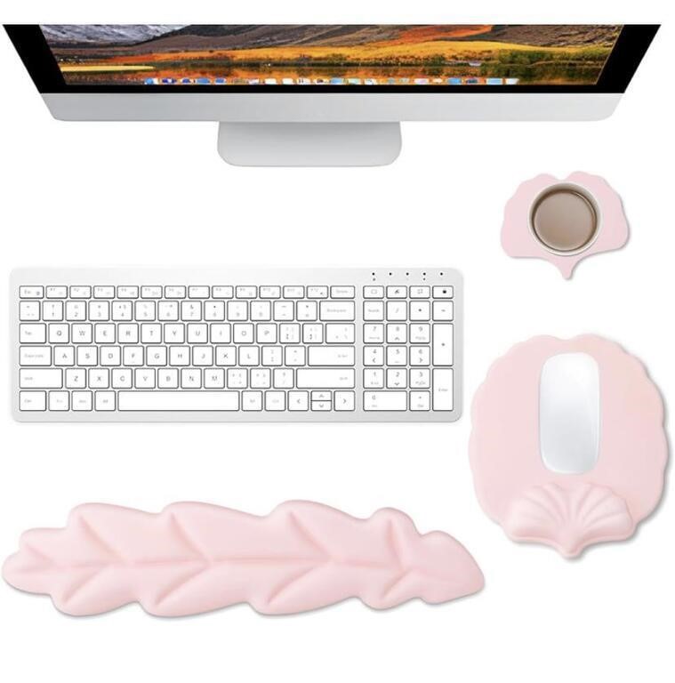 DOYOSH 3 PCS KEYBOARD WRIST REST SET MOUSE PAD