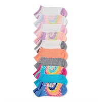 WN Girls Rainbow Tie-Dye No-Show Sock AZ10