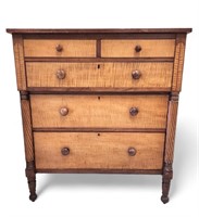 OHIO VALLEY SHERATON CHEST OF DRAWERS