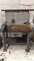 Work bench, vice