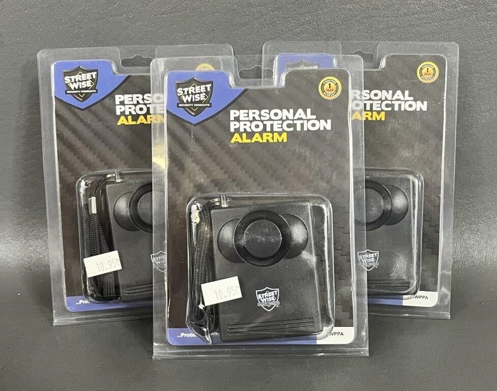 Three StreetWise Personal Protection Alarms NEW