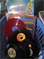 Lot of old vinyl albums collection