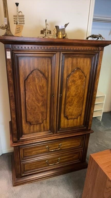 Large Wooden Wardrobe- 5 feet h x 34 inches wide