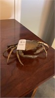 Vintage Crab Ashtray Brass