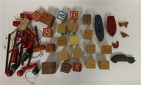 Mixed Lot of Wood Toys