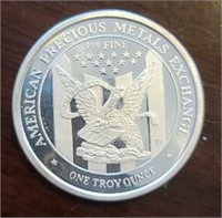 One Ounce Silver Round: APMEX #1