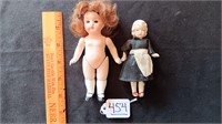 5" German, 4.5" Japanese Bisque Jointed Dolls.