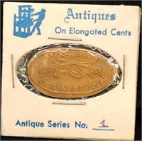 Antique on elongated cents