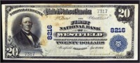1906 $20 Westfield National Currency