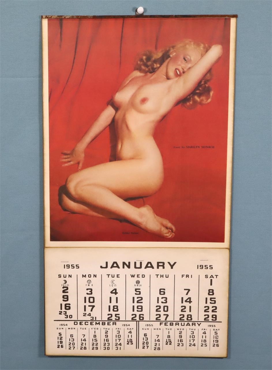 1955 Marilyn Monroe Golden Dreams Pinup Calendar