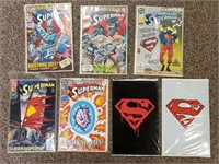 (11) Superman Comic Books including #75 "Death"
