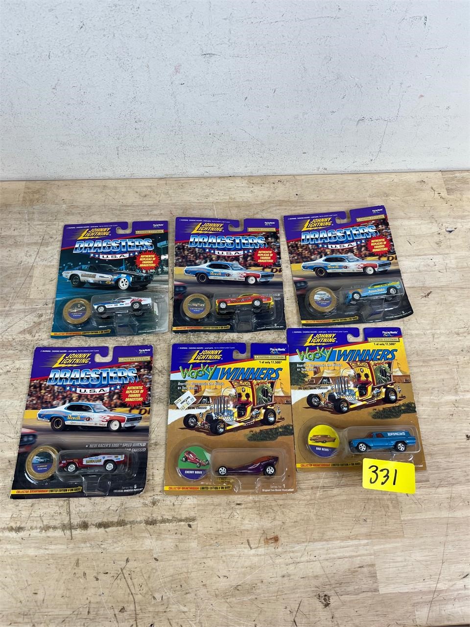 Johnny Lightning Dragster Cars x6