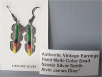 Authentic Vintage Earrings. Hand made by Alvin